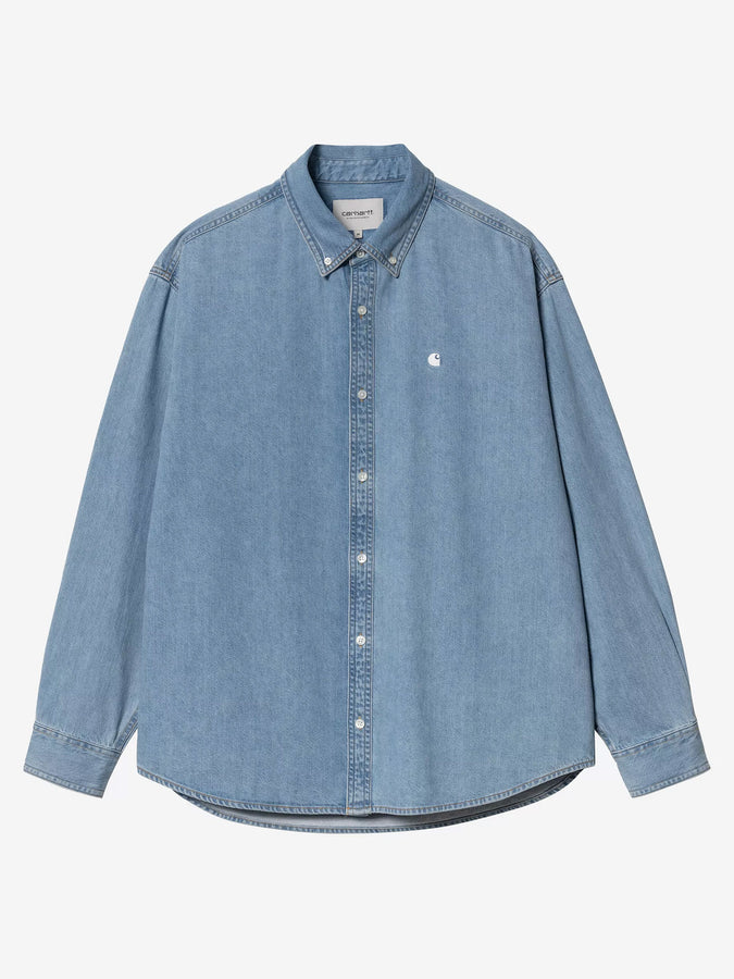 Carhartt Wip Lucas L/S  Buttondown Shirt Spring 2026 | BLUE BLEACHED (0135)