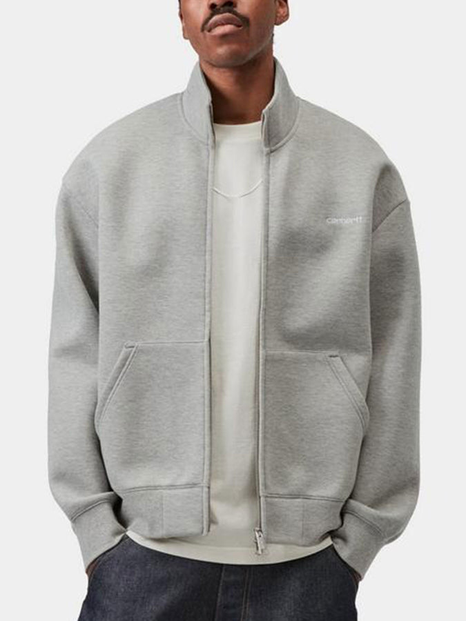Carhartt Wip Alda Zip Hoodie Spring 2026 | GREY HEATHER/WHITE (00DXX)