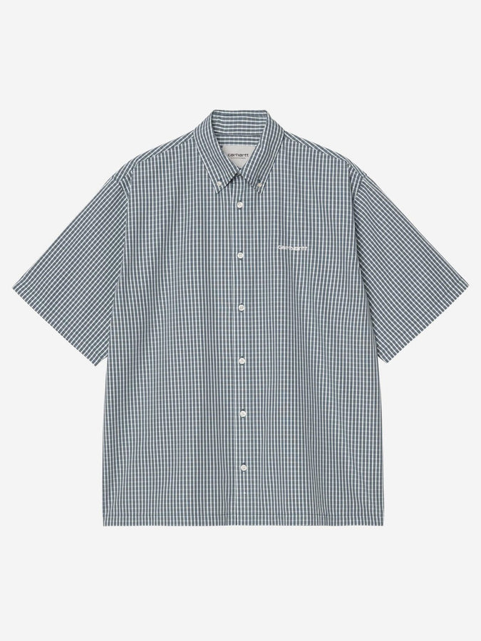 Carhartt Wip Groff Check Short Sleeve Buttondown Shirt Spring 2026 | BLUE RIVER (3Q4XX)