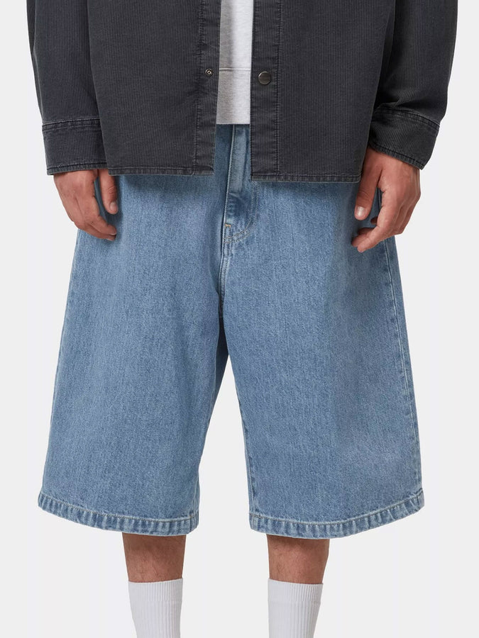 Carhartt Wip Langdom Denim Shorts Spring 2026 | BLUE STONE BLEACHED (0112)