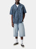 Carhartt Wip Langdon Blue Heavy Wrn Bleached Shorts Spring 26