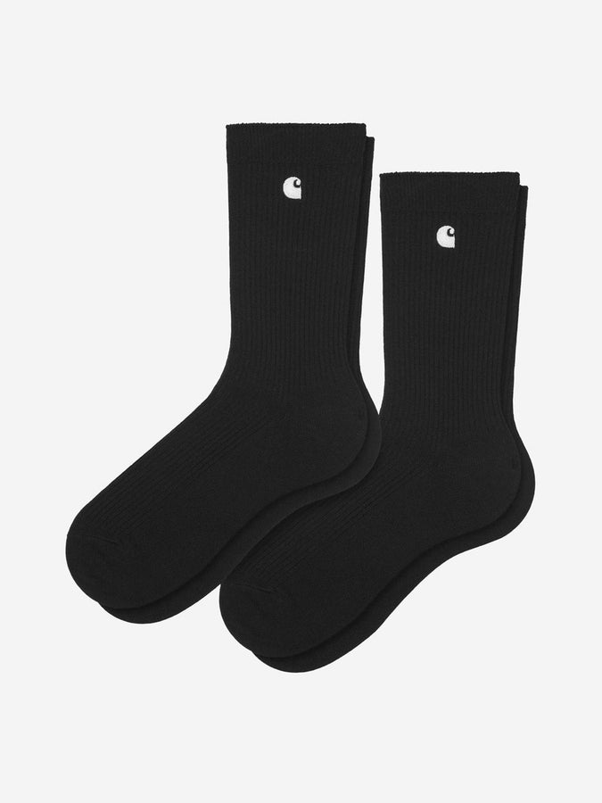 Carhartt Wip Madison 2 Pack Socks | BLACK/WHITE (1A5XX)