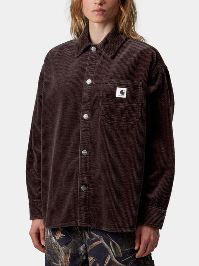 Carhartt WIP Bekka Cord Long Sleeve Buttondown Shirt Fall 2026 | PALISANDER RINSED (33H02)
