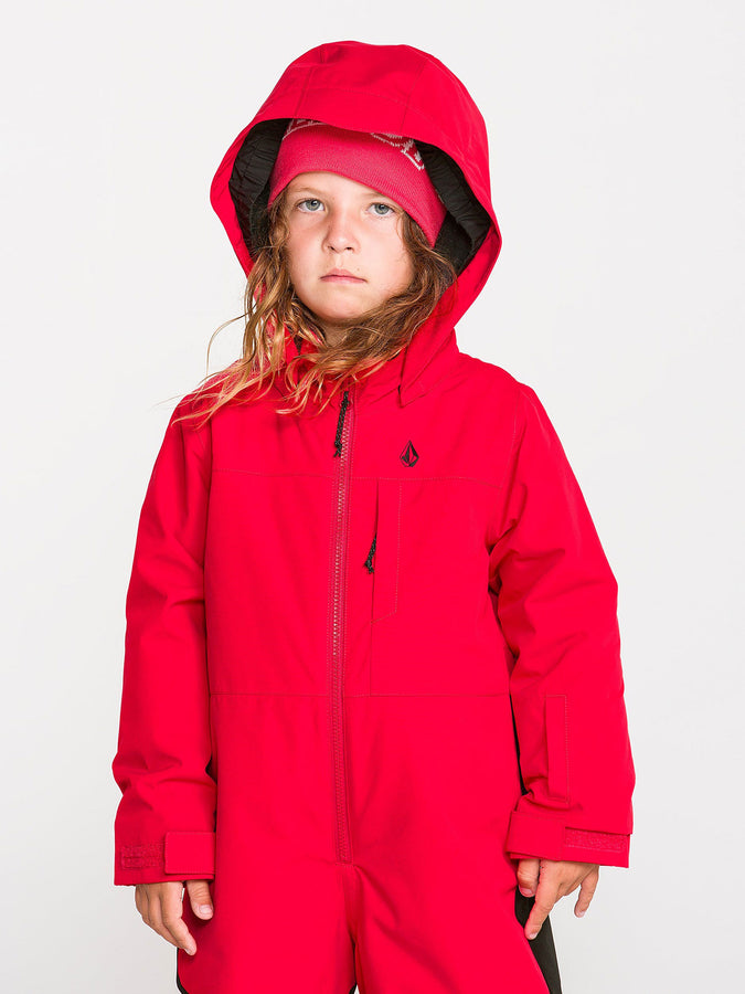 Volcom Little Flurry 2027 – Insulated One Piece (Kids 2-7) | BRIGHT CHERRY (B0C)