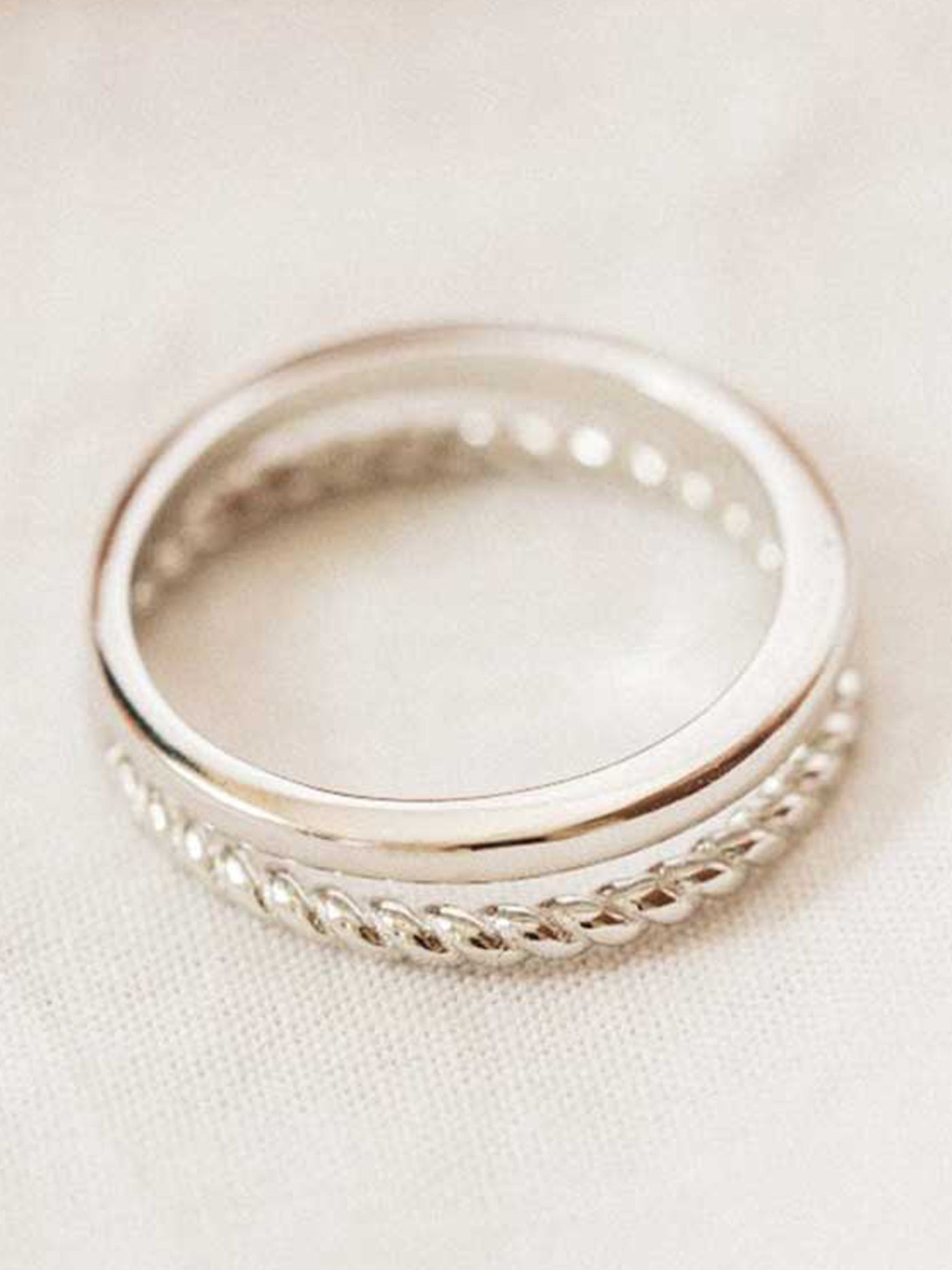 Sarahsilver Duetto Silver Ring