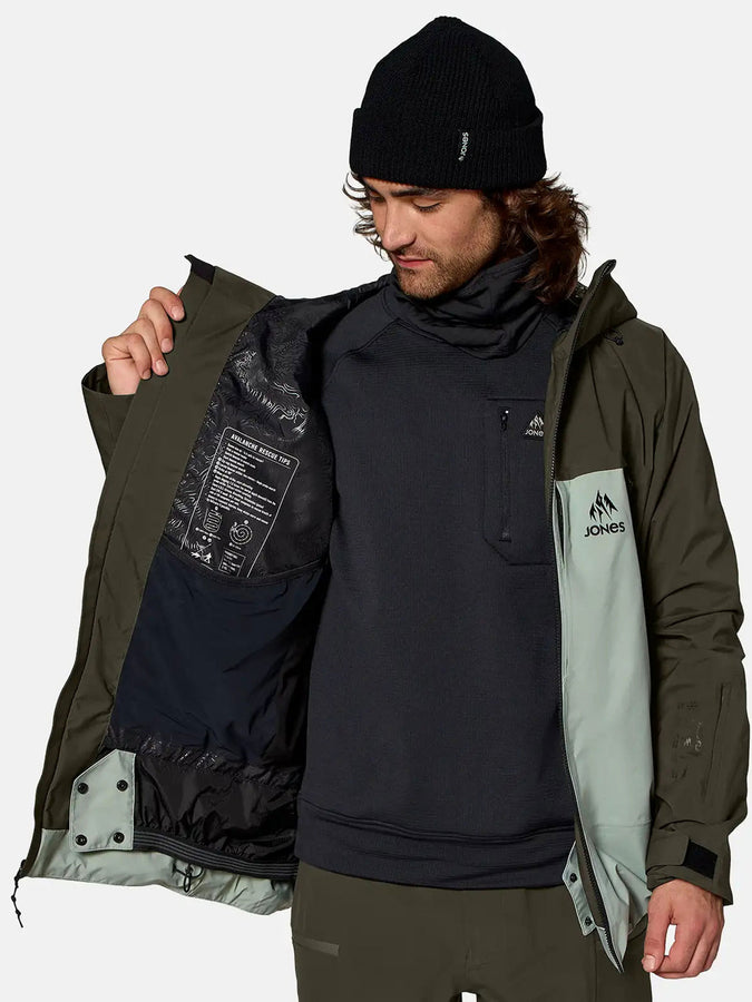 Jones GORE-TEX Deeper 2027 – Shell Jacket | MIDNIGHT GREEN