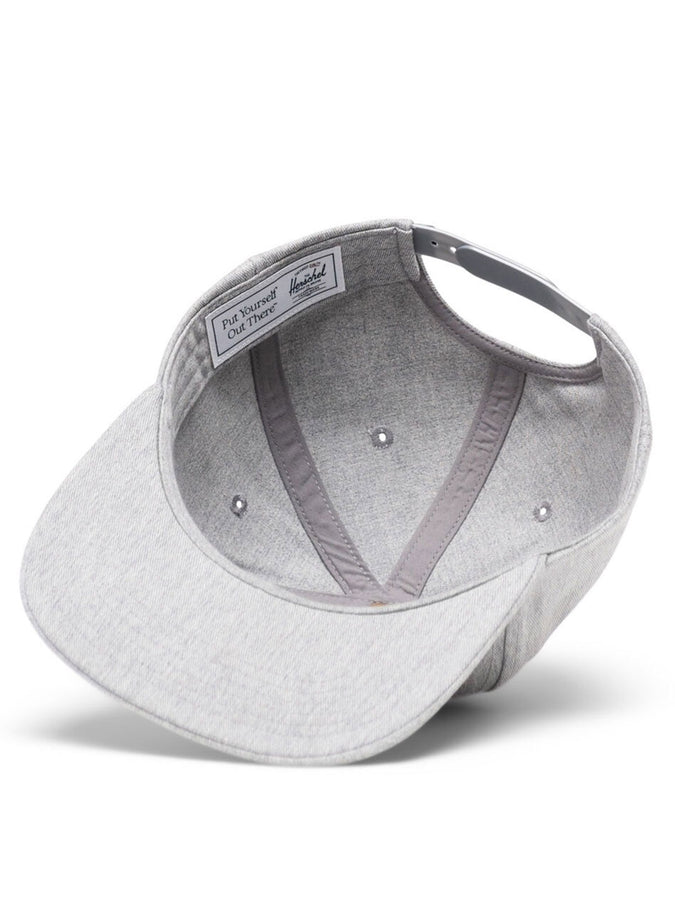 Herschel Whaler 6 Panel Strapback Hat | HEATHER LIGHT GREY (06113)