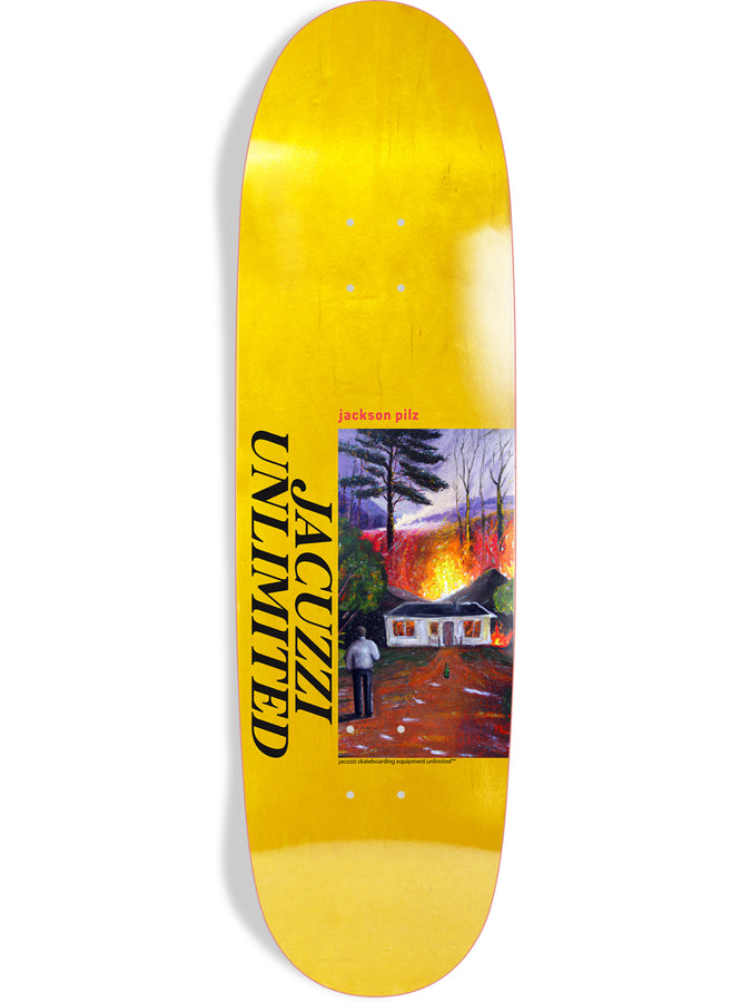 Jacuzzi Ex7 Pilz Lawn Fire 9.125 Skateboard Deck | YELLOW