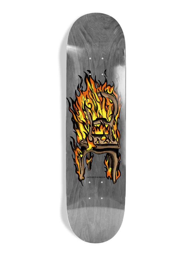 Jacuzzi Ex7 Chair On Fire Twin Tail Grey Skateboard Deck | GREY