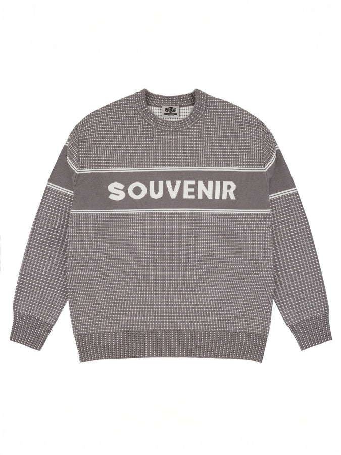 Souvenir Jacquard Sweater Winter 2026 | COOL GREY