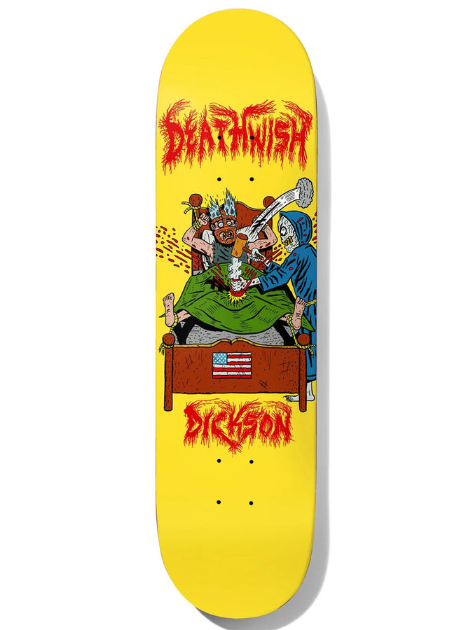 Deathwish Dickson Assault 8.38 Skateboard Deck | YELLOW