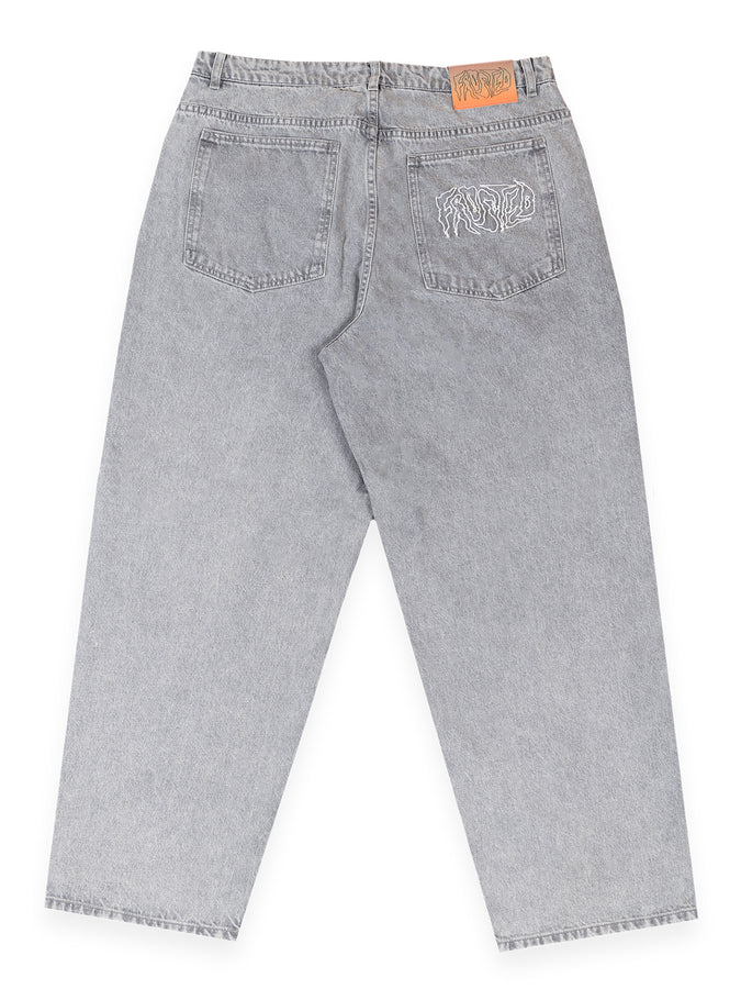 Frosted Wavy Jeans Fall 2025 | ACID WASH GREY