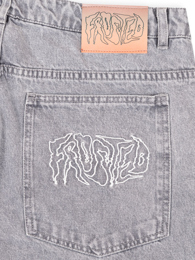 Frosted Wavy Jeans Fall 2025 | ACID WASH GREY