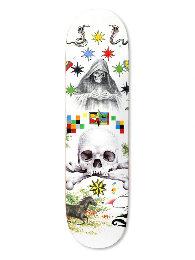 Deathwish Jake Hayes Endless Abyss 8.5'' Skateboard Deck | WHITE