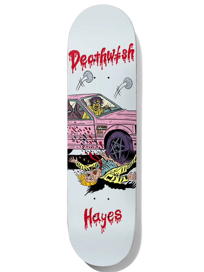 Deathwish Hayes Vehicular Manslaughter 8.0 Skateboard Deck | GREY