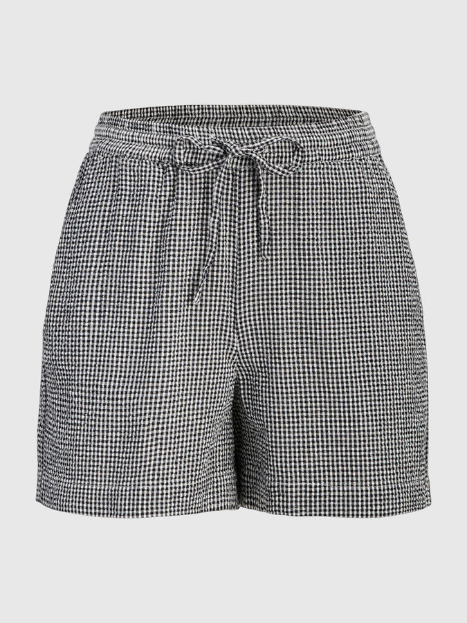 JJXX Zoe Seersucker Shorts Spring 2026 | BLACK