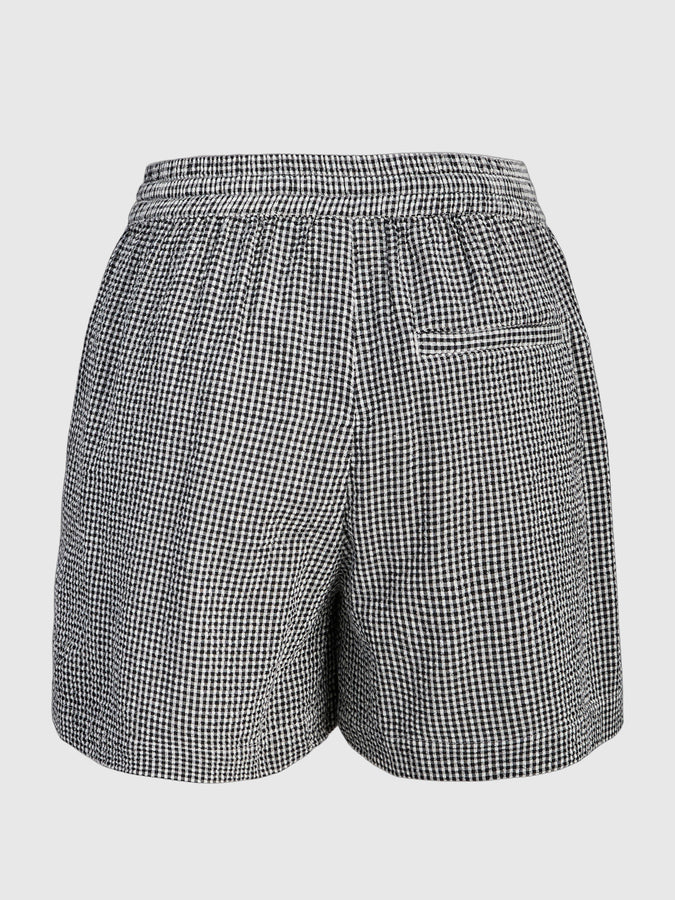 JJXX Zoe Seersucker Shorts Spring 2026 | BLACK