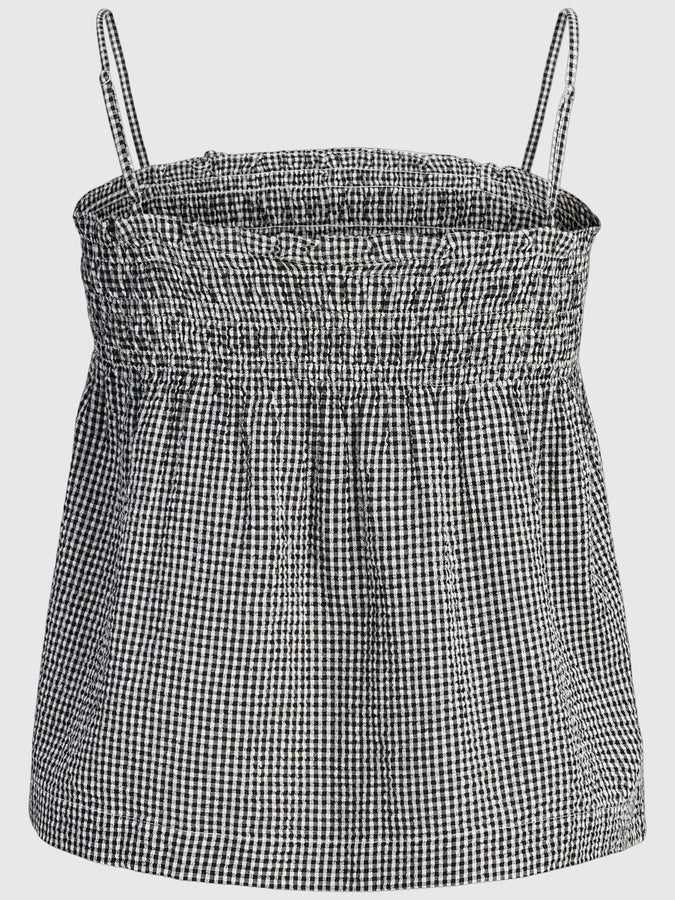 JJXX Zoe Seersucker Tank Top Spring 2026 | BLACK