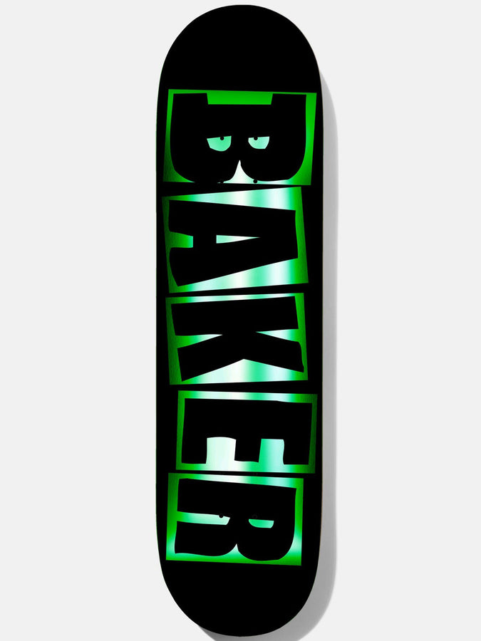 Baker Jacopo Carozzi Brand Name Blk/Gr 8.25'' Skateboard Deck | BLACK/GREEN FOIL