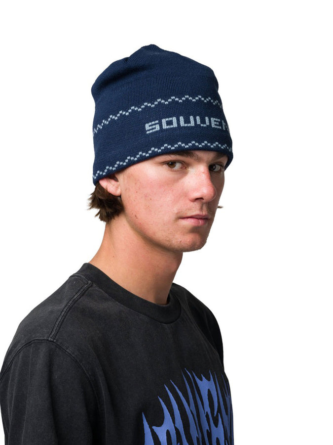 Souvenir Jacquard Skully Beanie | NAVY