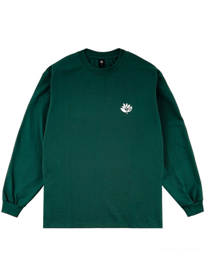 Magenta Plant Pique Long Sleeve T-Shirt Spring 2024 | GREEN