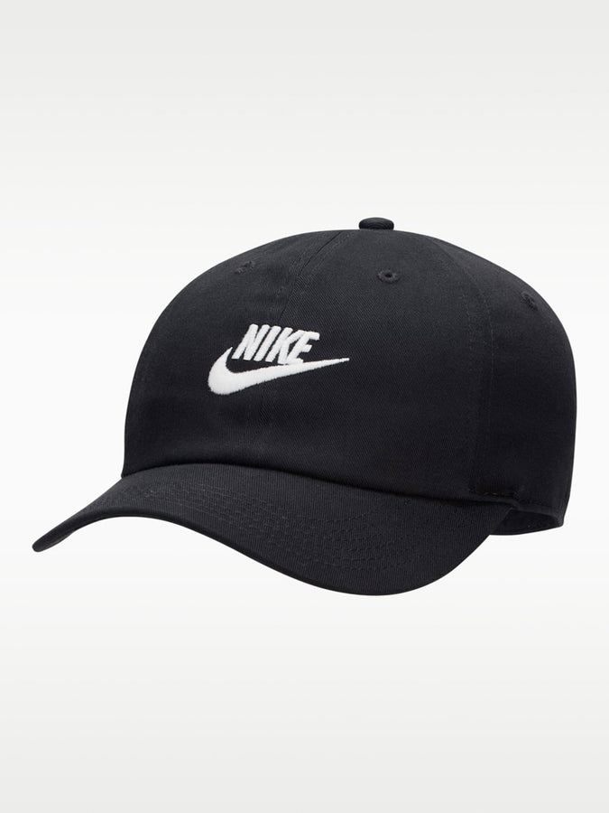 Nike Fairway Fresh Club Unstructured Futura Wash Strpbck Hat | BLACK/WHITE (010)