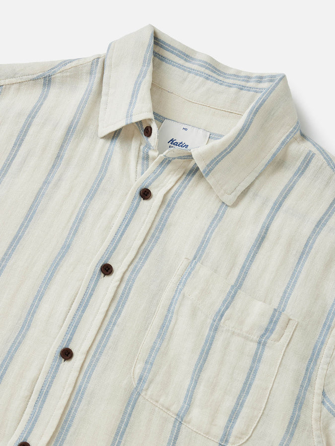Katin Alan Short Sleeve Buttondown Shirt Spring 2024 | VINTAGE WHITE
