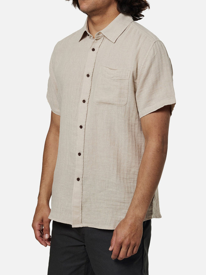 Katin Alan Solid Short Sleeve Buttondown Shirt Spring 2024 | LIGHT GRAY