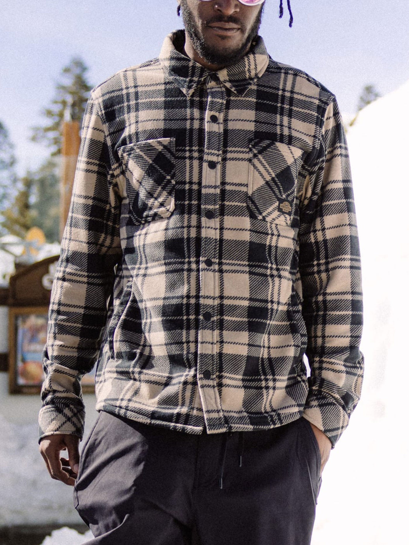 Sierra Fleece Long Sleeve Buttondown Shirt - Main Image