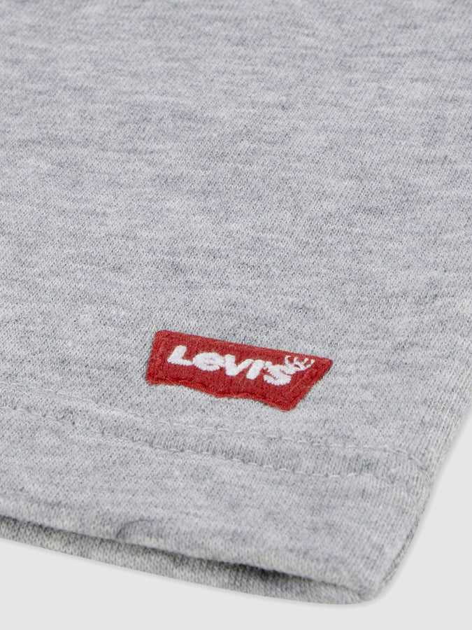 Levis Mini Batwing French Terry Grey Heather Shorts Spring 26 | GREY HEATHER (C87)