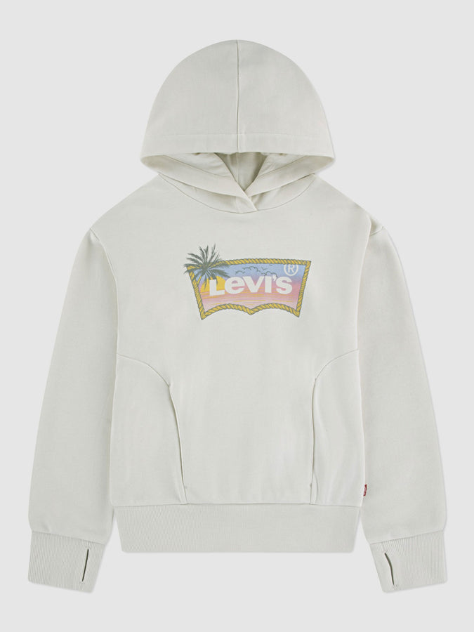 Levis Ombre Batwing Oversized Antique Wht Hoodie Spring 2026 | ANTIQUE WHITE (W1E)