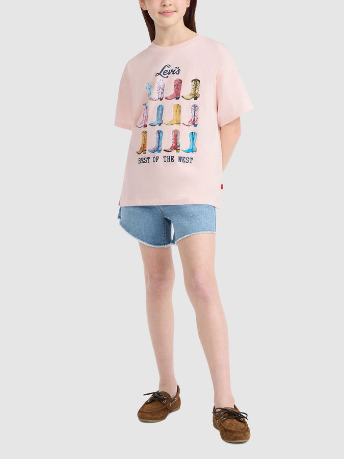 Levis Boots Oversized Crystal Pink T-Shirt Spring 2026 | CRYSTAL PINK (AKR)
