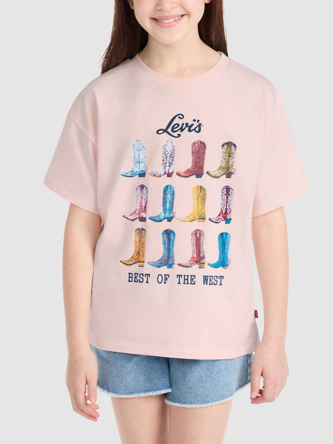 Levis Boots Oversized Crystal Pink T-Shirt Spring 2026 | CRYSTAL PINK (AKR)