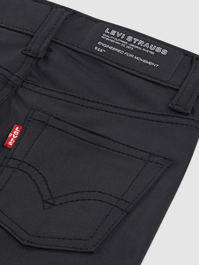 Levis 511 Slim Tech Jet Black Shorts Spring 2026 | JET BLACK (G52)