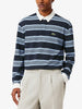 Lacoste Striped Pique Rugby Long Sleeve Polo Shirt Spring 2026