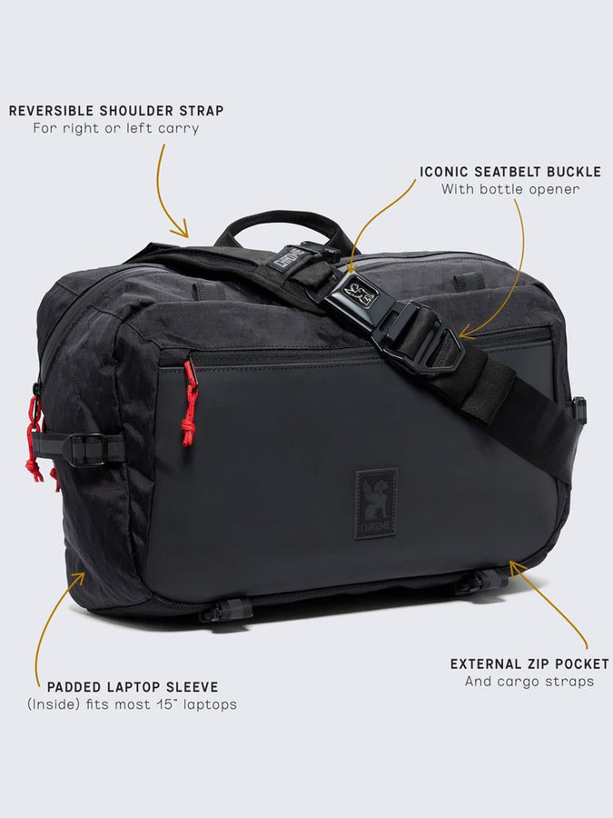 Chrome Industries Kadet Max 15L Bag Spring 2025 | BLACK