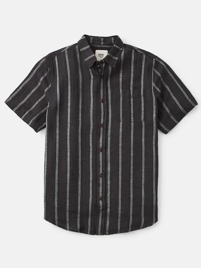 Katin Alan Short Sleeve Buttondown Shirt Spring 2025 | BLACK WASH