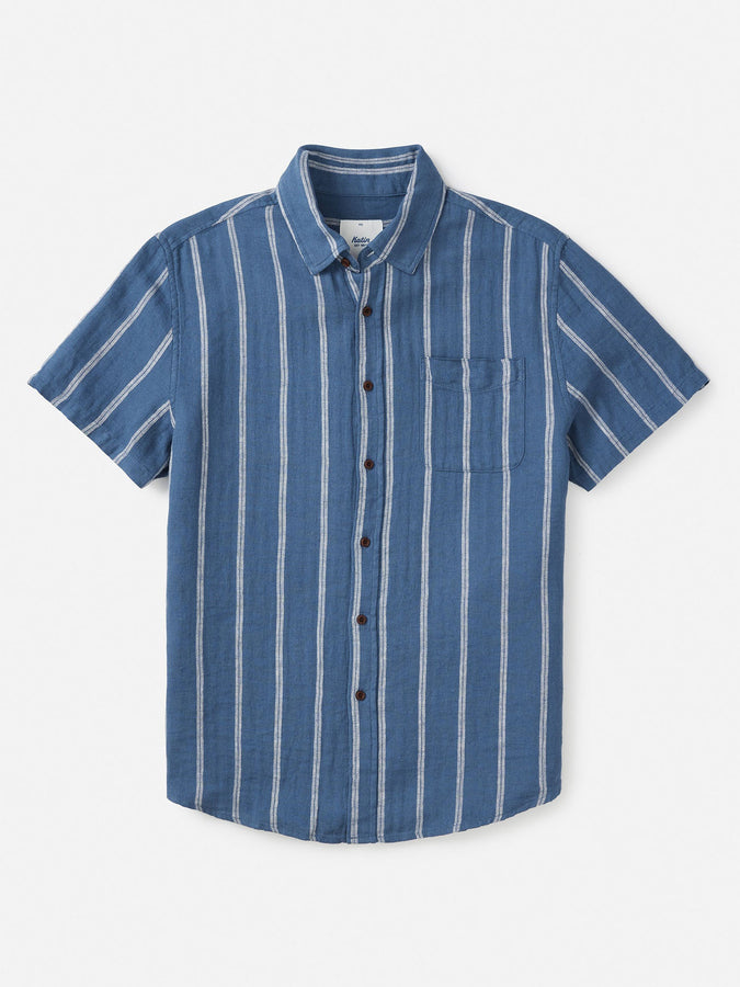 Katin Alan Short Sleeve Buttondown Shirt Spring 2024 | WASHED BLUE