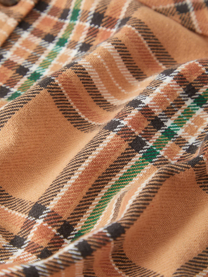 Brixton Bowery Flannel Long Sleeve Buttondown Shirt Fall 2026 | KHAKI/MULTI