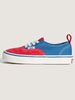 Vans Authentic Elastic Lace Primary Racing Red Shoes (Kids 2-14) Spring 2026