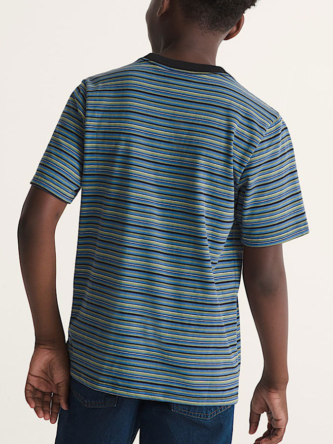 Vans Cameron Stripe T-Shirt Spring 2026 | BLACK/TRUE BLUE (BTE)