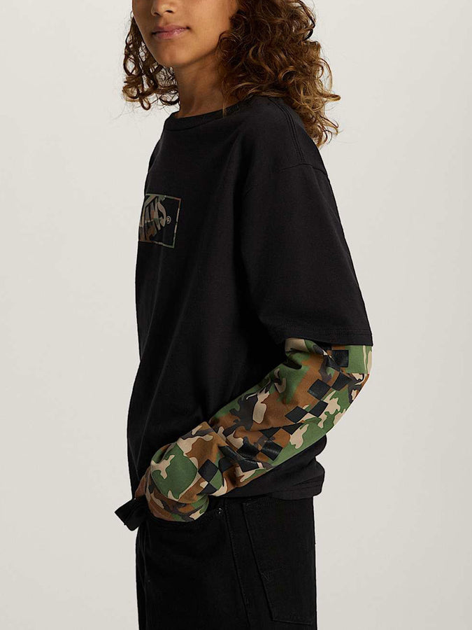 Vans Camo Twofer Long Sleeve T-Shirt Fall 2026 | BLACK (BLK