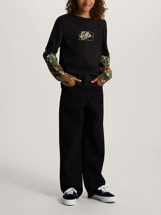 Vans Camo Twofer Long Sleeve T-Shirt Fall 2026 | BLACK (BLK