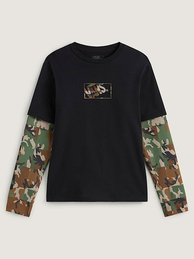 Vans Camo Twofer Long Sleeve T-Shirt Fall 2026 | BLACK (BLK