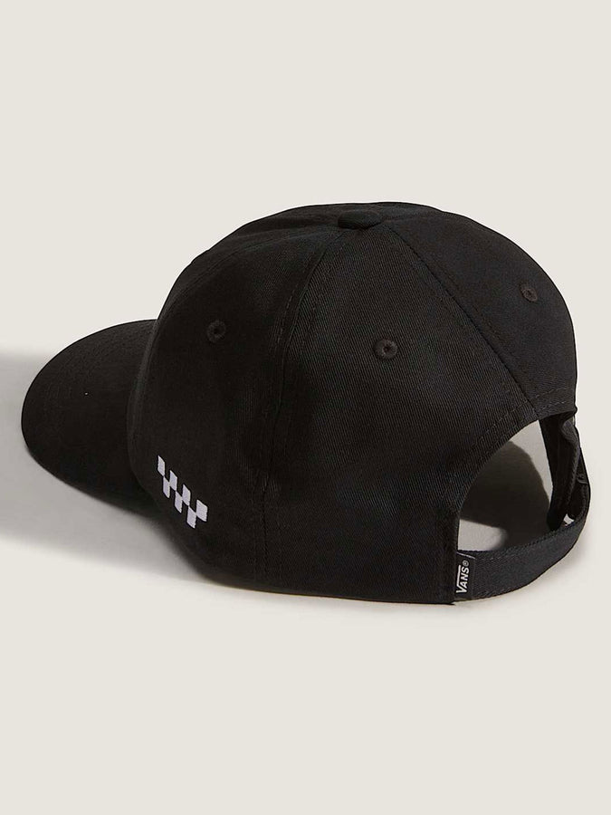 Vans Check Side Curved Jockey Strapback Hat | BLACK (BLK)