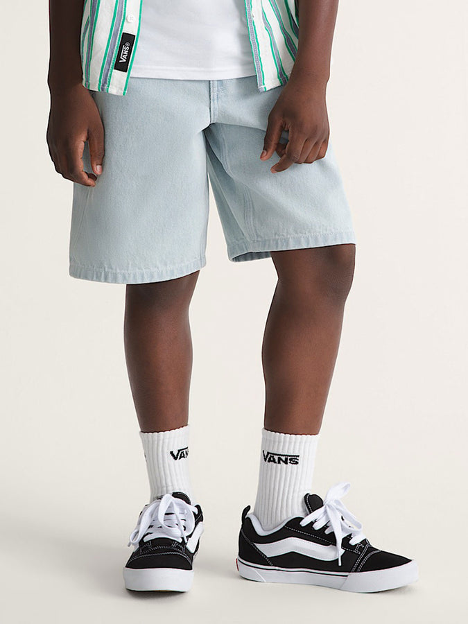 Vans Check-5 Baggy Denim Shorts Spring 2026 | BLUE ICE (CYR)
