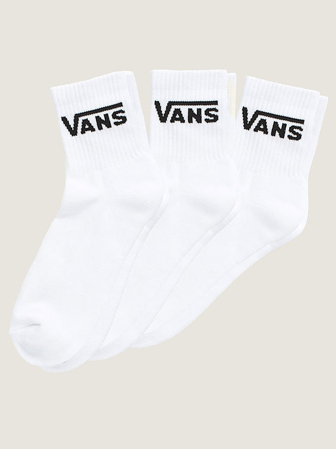 Vans Classic Half 3 Pack Socks | WHITE (WHT)