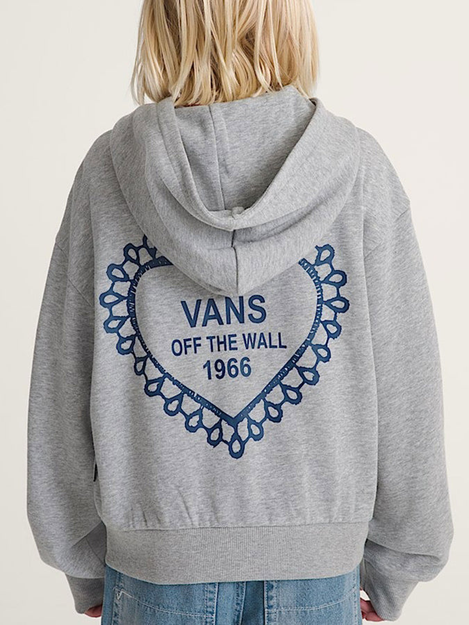 Vans Lacey Daze Retro Zip Hoodie Spring 2026 | CEMENT HEATHER (02F)
