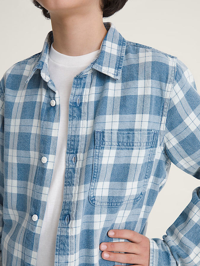 Vans Lawson Vintage Indigo L/S Buttondown Shirt Fall 2026 | BLEACH INDIGO (HEC)