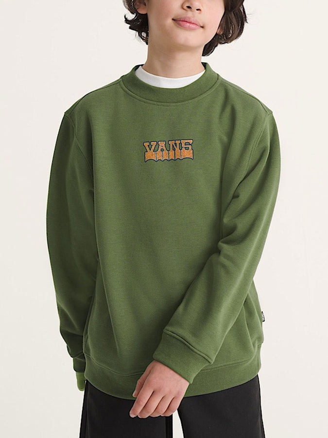 Vans Living Legend Crewneck Sweatshirt Fall 2026 | GREEN BALSAM (GRK)